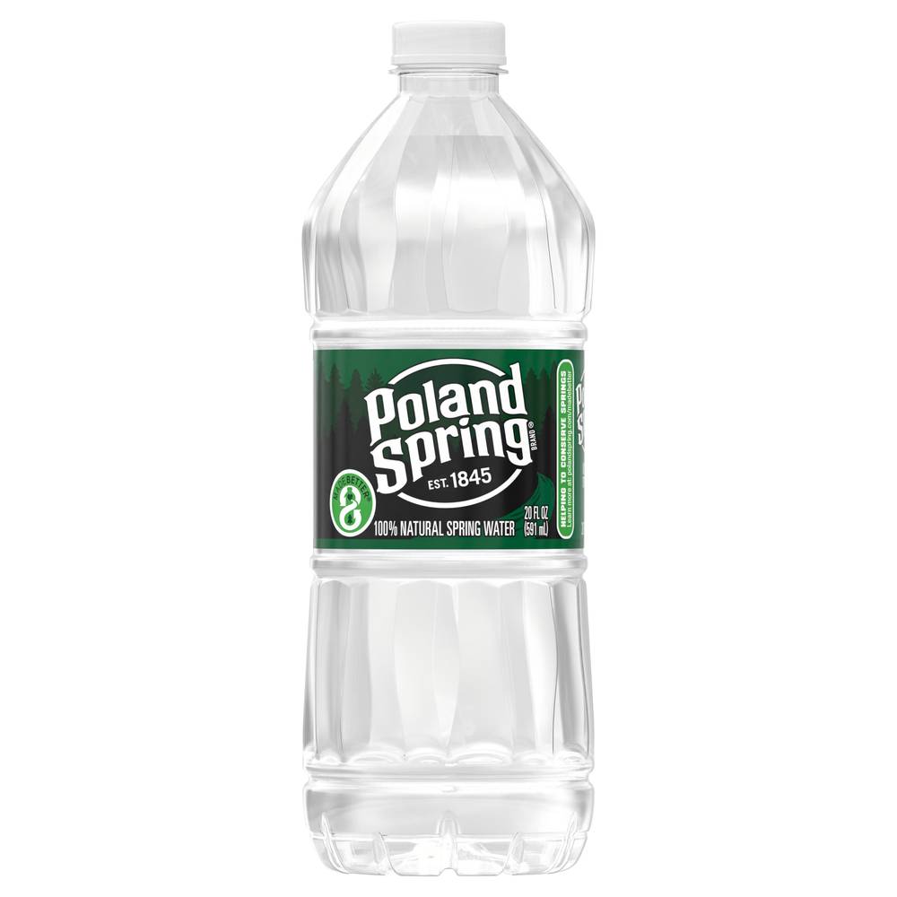 Poland Spring 100% Natural Spring Water (20 fl oz)