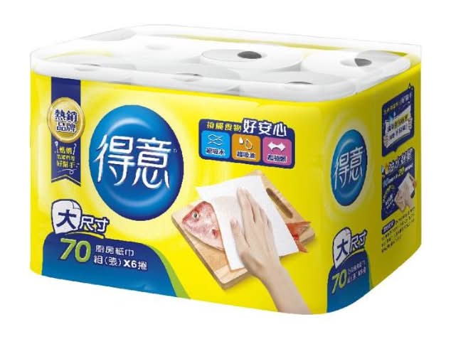 得意廚房紙巾70張 | 6 入 #40999570