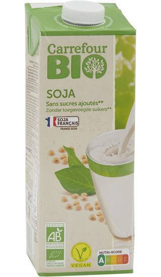 Carrefour Bio - Boisson végétale au soja nature (1 L)