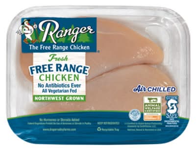 Ranger Air Chilled Boneless Skinless Chicken Breast - 1.5 Lb