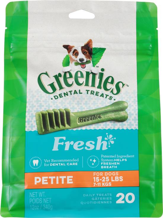 Greenies Fresh Petite Dental Dog Treats