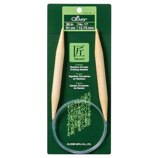 Clover Takumi 36" Bamboo Circular Knitting Needles