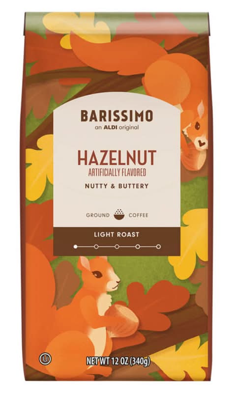 Barissimo 100% Arabica Ground Coffee, Hazelnut (12 oz)