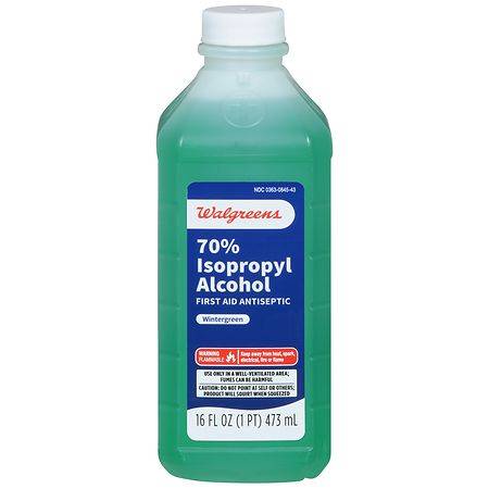 Walgreens 70% Isopropyl Alcohol With Wintergreen Disinfectant