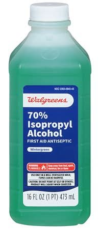Walgreens 70% Isopropyl Alcohol With Wintergreen Disinfectant (16 fl oz)