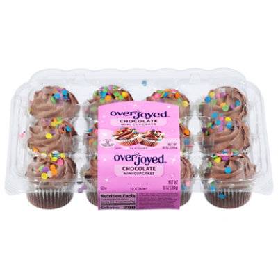 Overjoyed Mini Chocolate Cupcakes - 10 Oz