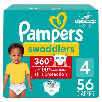 Pampers Swaddler 360 Degree Disposable Baby Diapers (56 ct) (size 4)