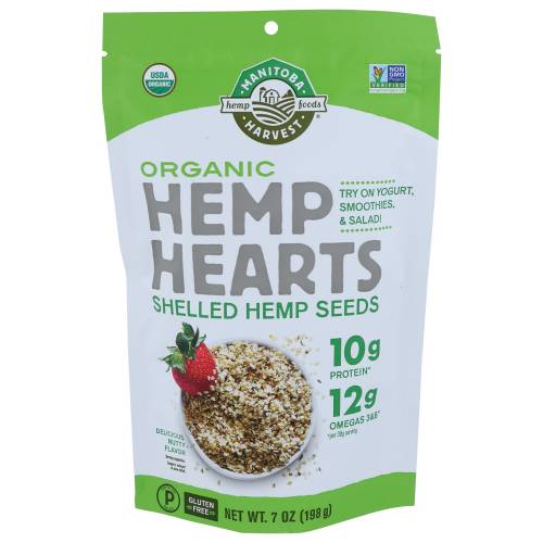 Manitoba Harvest Organic Hemp Hearts Raw Shelled Hemp Seeds