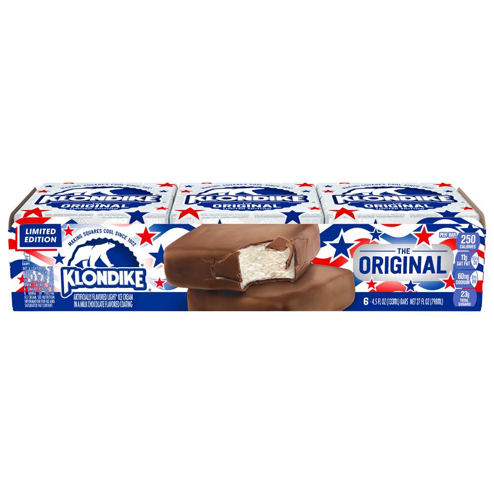 Klondike The Original Ice Cream Bars, Vanilla (27 fl oz, 6 ct)