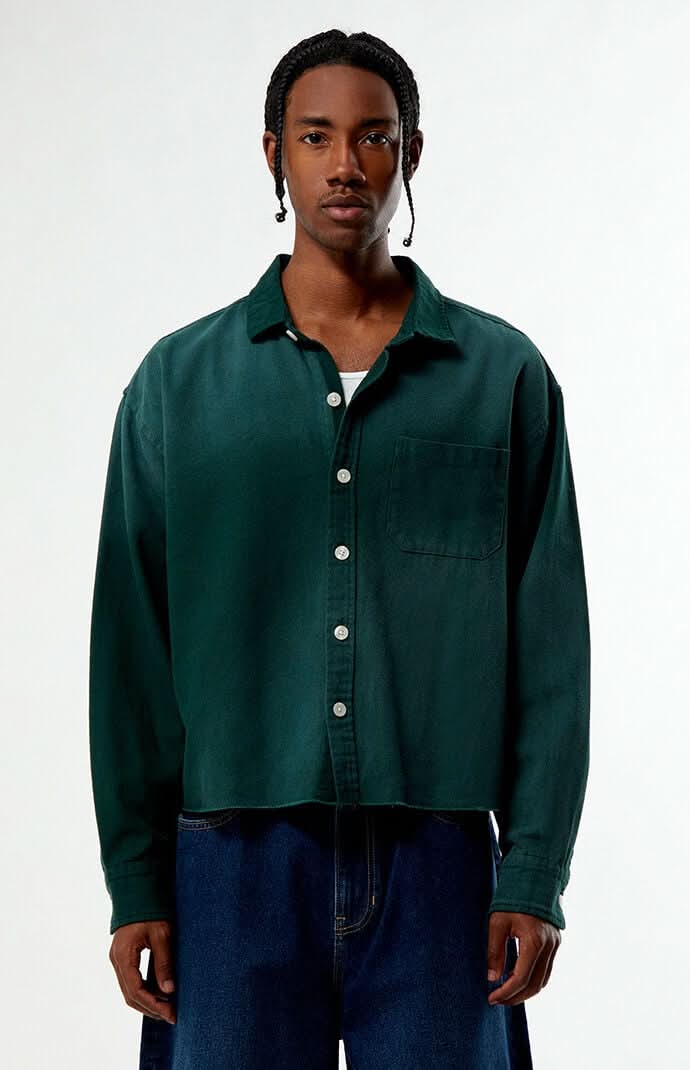 Pacsun Pike Washed Cropped Long Sleeve Work Shirt Delivery Near Me | Order Online | Uber Eats Pacsun Pike Washed Cropped Long Sleeve Work Shirt Delivery Near Me | Order Online | Uber Eats