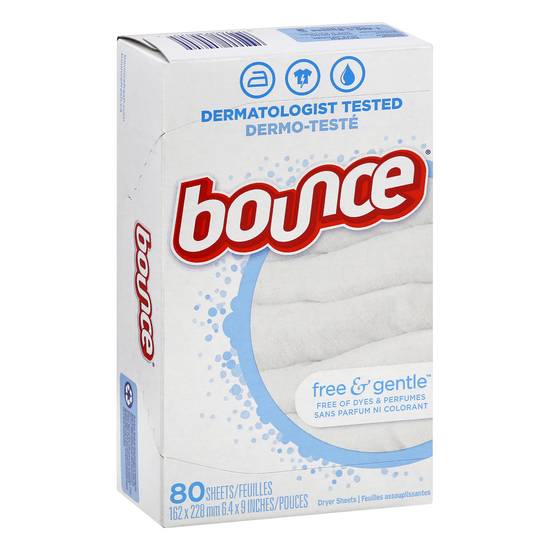 Bounce Free & Gentle Dryer Sheets ( 80 ct )