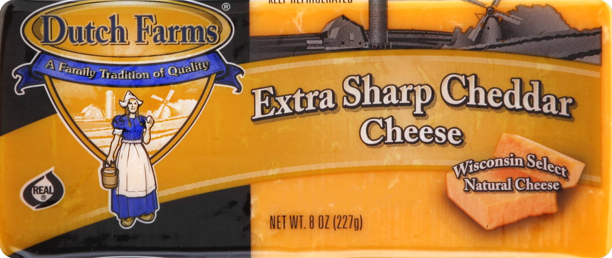 Dutch Farms Extra Sharp Cheddar Cheese (8 oz)