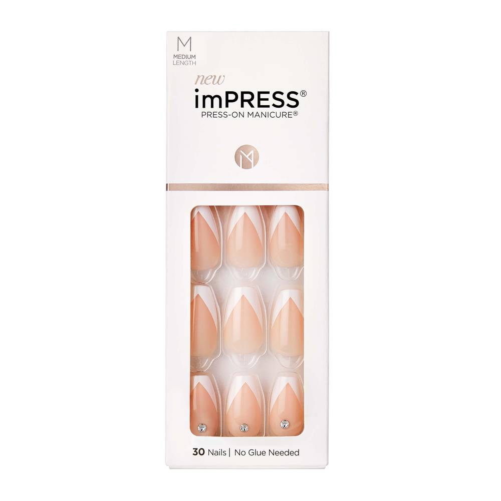 KISS imPRESS Press-On Manicure,  So French
