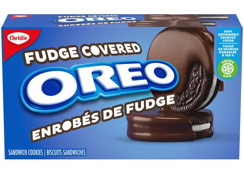 Oreo Fudge Covered Sandwich Cookies, Chocolate (224 g)