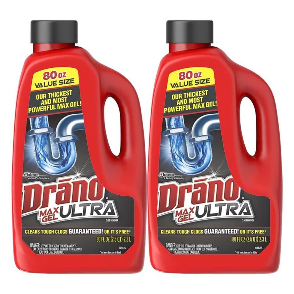 Drano · Max gel ultra destapacaños líquido de uso doméstico (2 x 2,3 L)