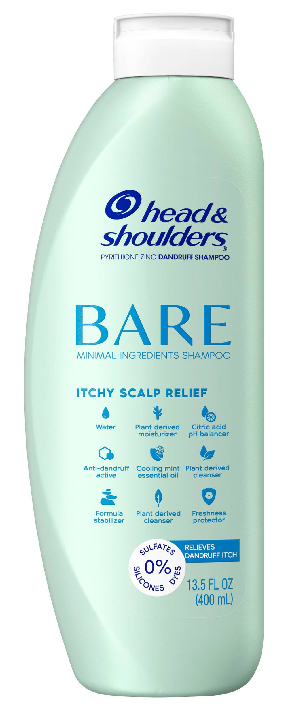 Head & Shoulders Bare Itchy Scalp Relief Anti-Dandruff Shampoo (13.5 oz)