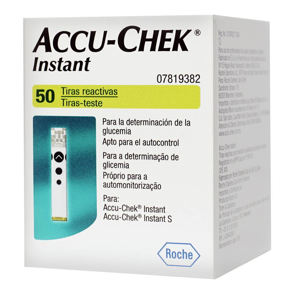 Roche · Accu-chek tiras reactivas instant (50 un)