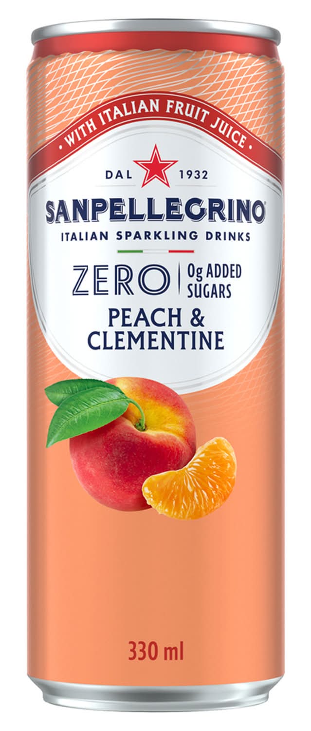 San Pellegrino · Zero agua saborizada - Peach-Clementine (330 ml)