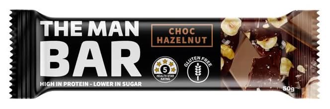 The Man Bar Choc Hazelnut 50g