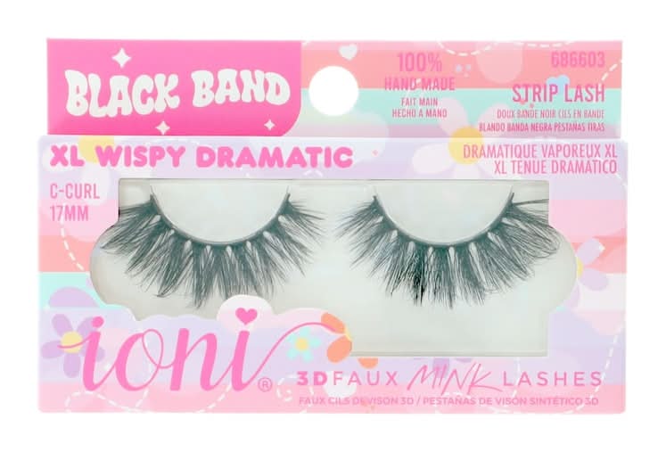 Ioni 3D Wispy Dramatic Faux Mink Eyelashes, XL
