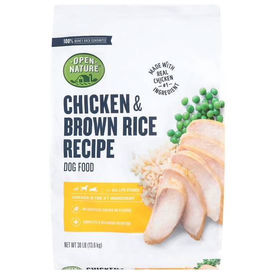 Open Nature Chicken & Brown Rice Dog Food (30 lbs)