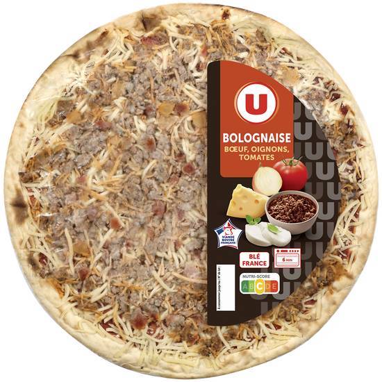 Les Produits U - Pizza bolognaise