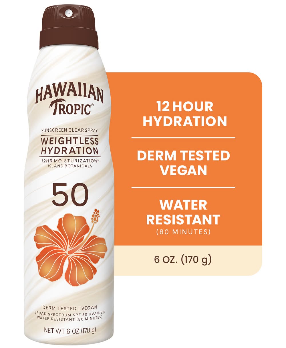 Hawaiian Tropic Silk Hydration Broad Spectrum Spf 15 Clear Spray Sunscreen (5.2 oz)