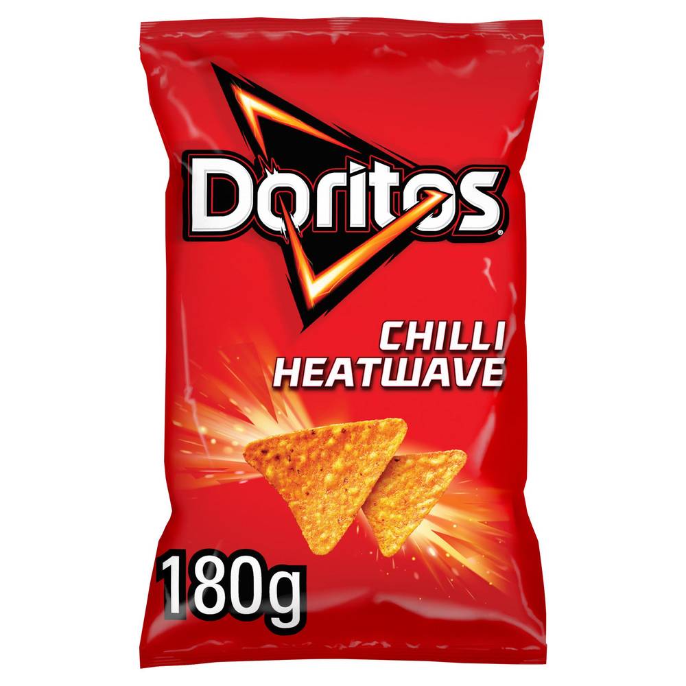 SAVE £1.00 Doritos Chilli Heatwave Sharing Tortilla Chips Crisps 180g