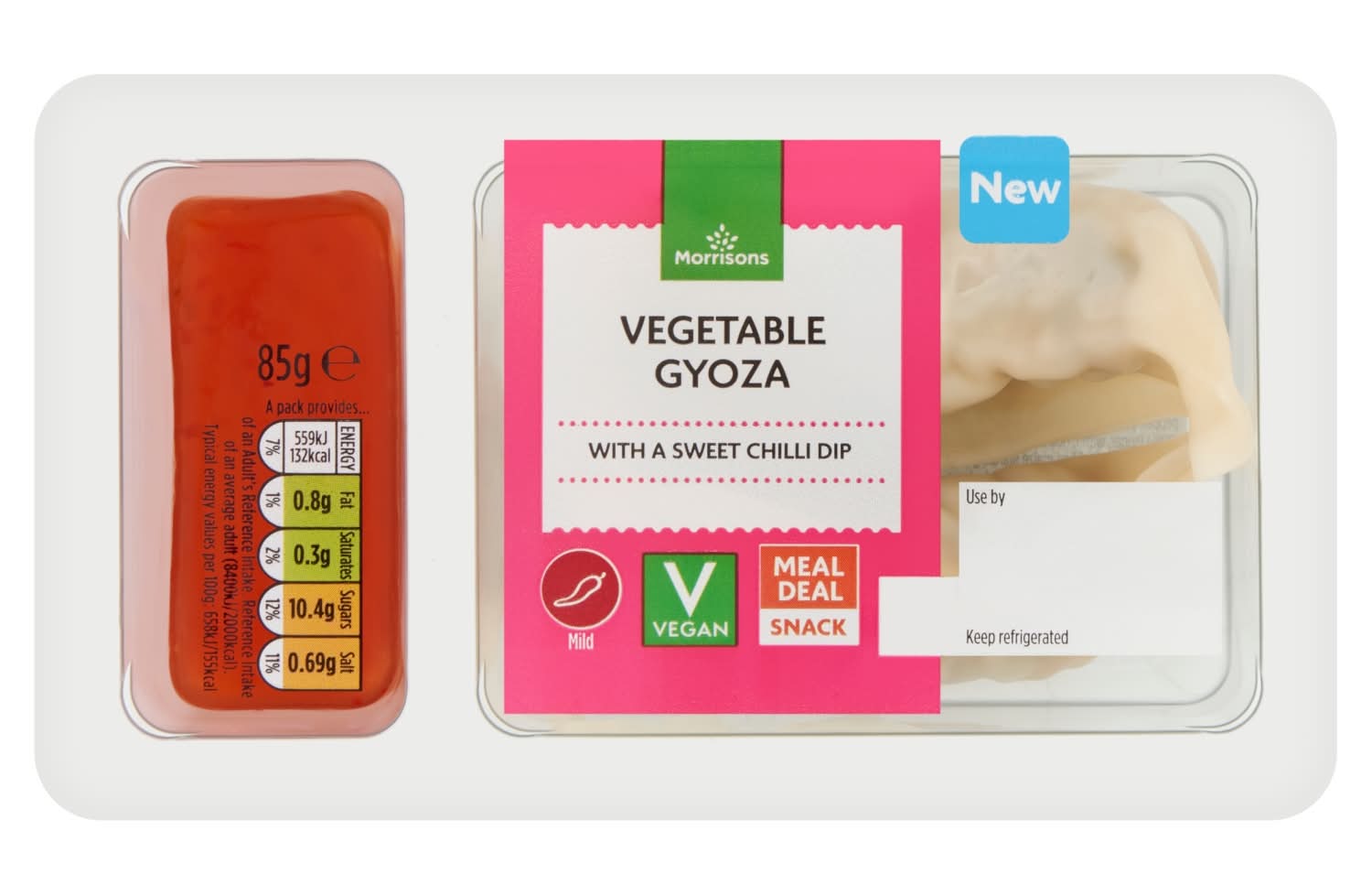 Morrisons Gyoza With Sweet Chilli Dip 85g
