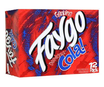 Faygo Delicious Soda, Cola (12 x 12 fl oz)