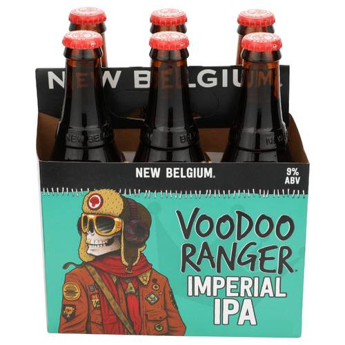 New Belgium Voodoo Ranger Imperial IPA 6 Pack Bottles