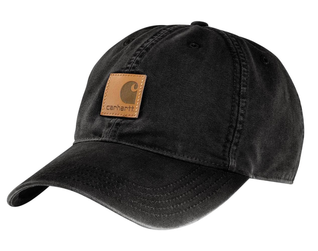 Carhartt Men's Black Cotton Baseball cap | 100289-BLACK-OFA