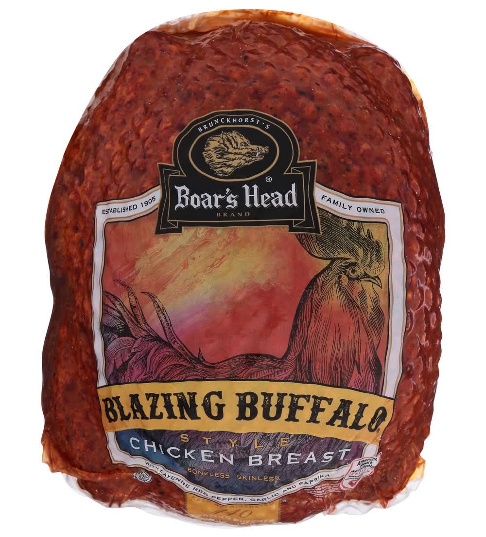Boar's Head Boneless Skinless Chicken Breast, Blazing Buffalo (0.5 lbs)