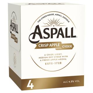 Aspall Crisp Apple Cyder 4 x 330ml