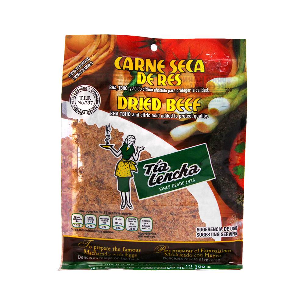 Tía Lencha · Carne seca de res (100 g)