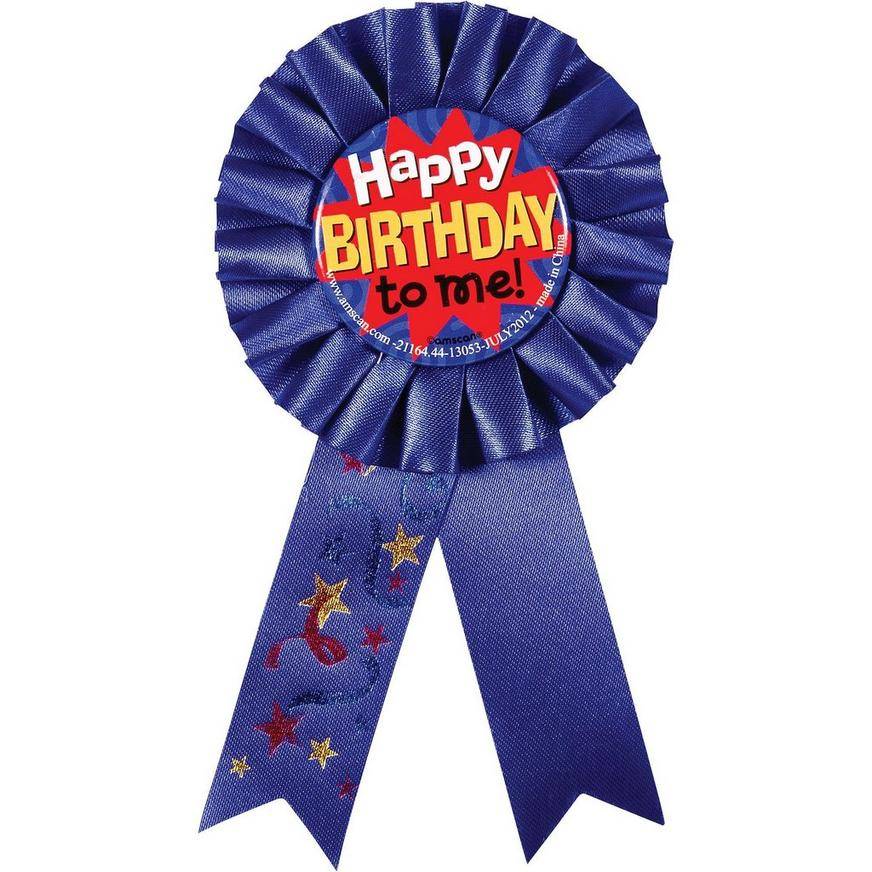 Party City Happy Birthday To Me Award Ribbon (unisex)