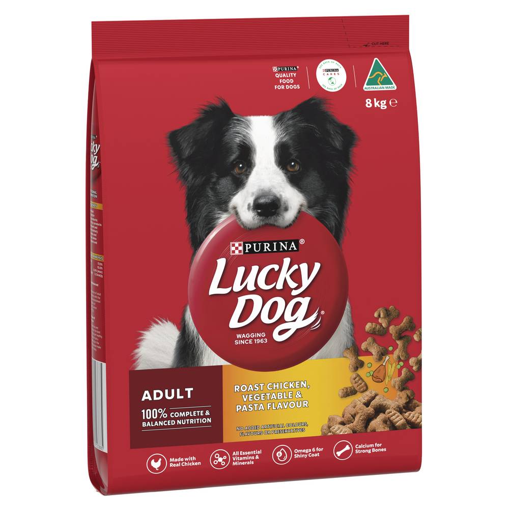 Purina Lucky Dog Adult Roast Chicken Vegetable & Pasta Flavour Adult