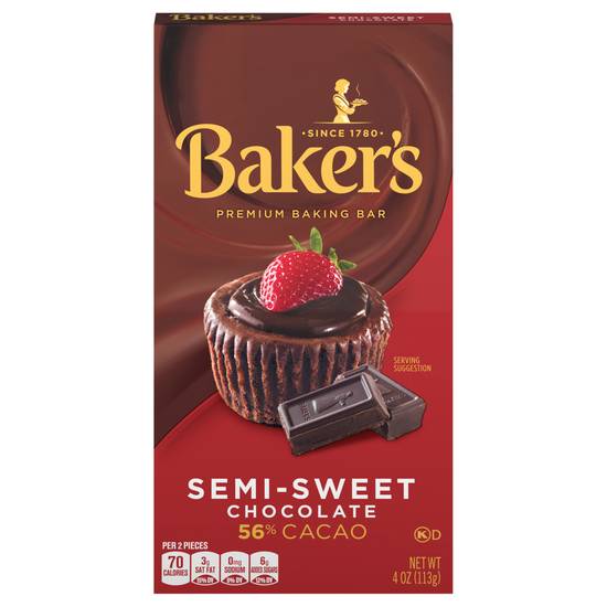Baker's Semi Sweet Chocolate Baking Bar