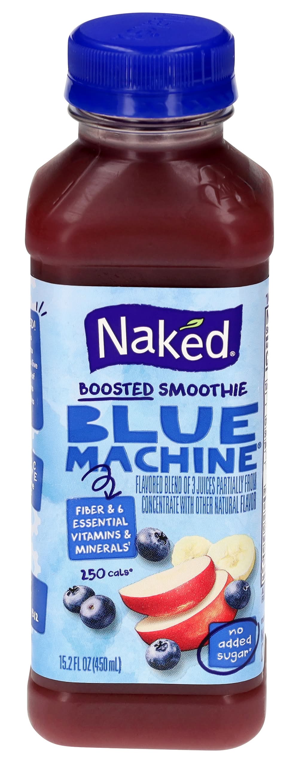 Naked No Sugar Added Juice Blend, Blue Machine (15.2 fl oz)