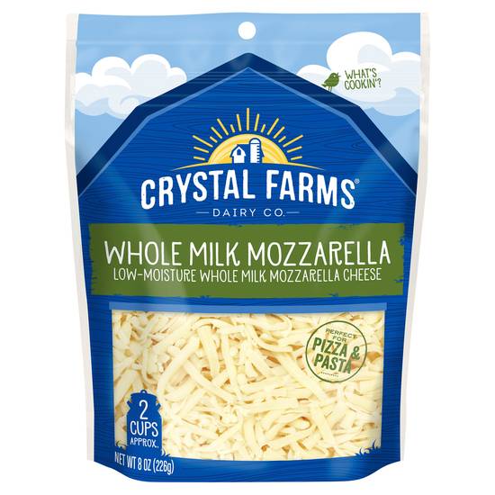 Crystal Farms Whole Milk Mozzarella Cheese (8 oz)