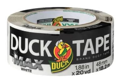 Duck Max Strength Tape, 1.88 in x20 yd, White