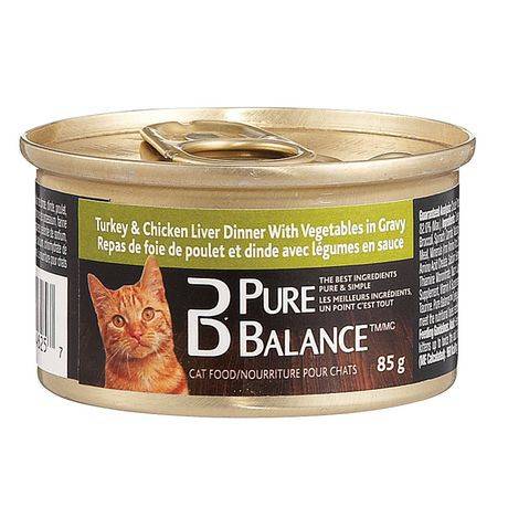 Pure Balance Turkey and Chicken Liver Wet Cat Food 85g