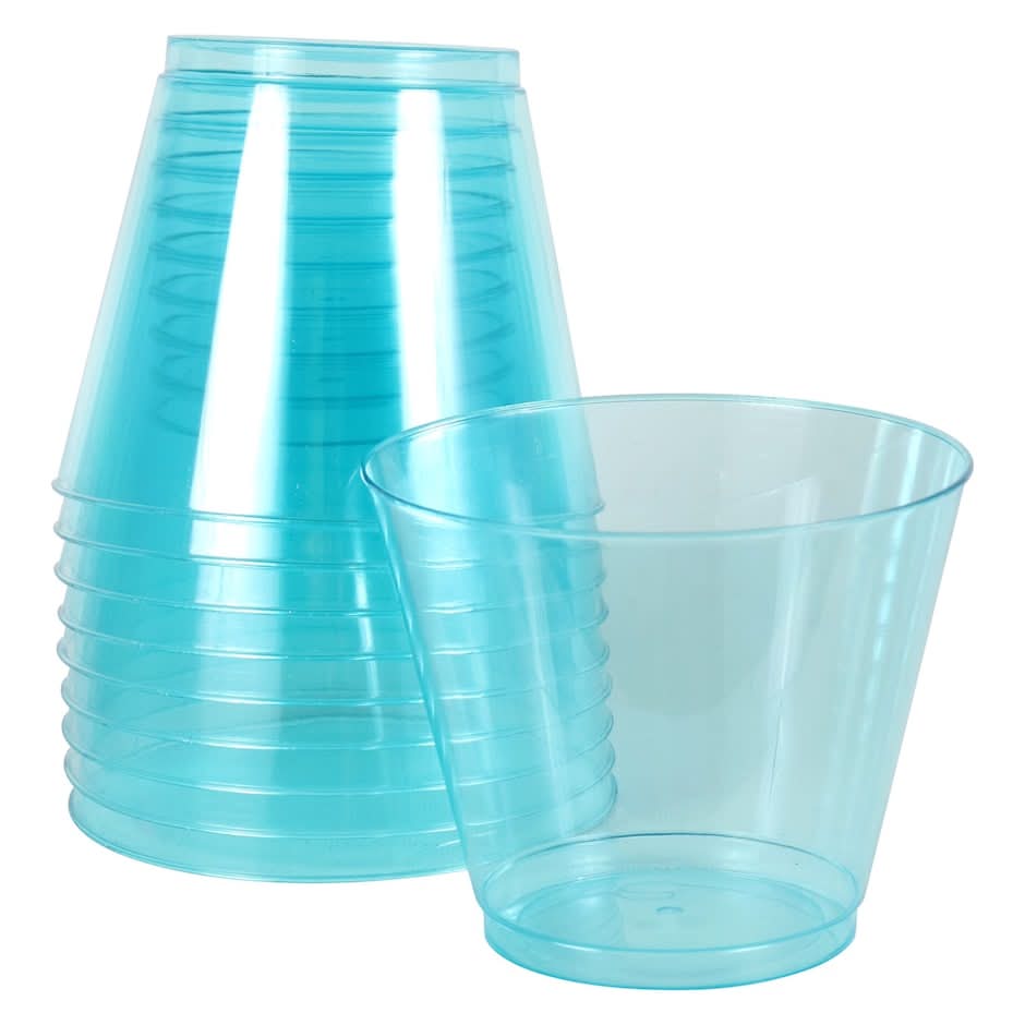 Caterer's Corner Plastic Tumbler 9 oz, Light Blue (10 ct)