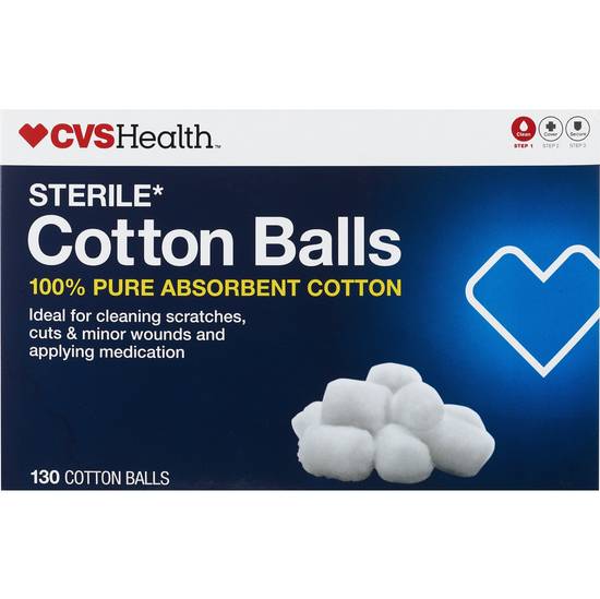 CVS Health Sterile Cotton Balls, 130 CT