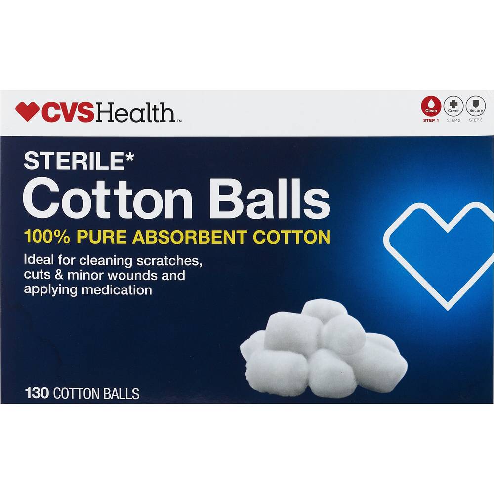 Cvs Health Sterile Cotton Balls, 130 Ct