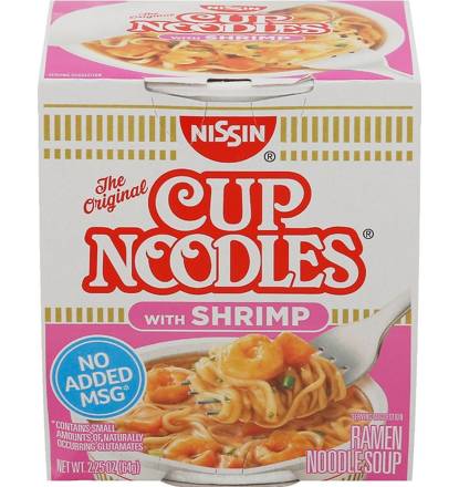 Cup Noodles Ramen Noodle Soup with Shrimp 2.25oz Count