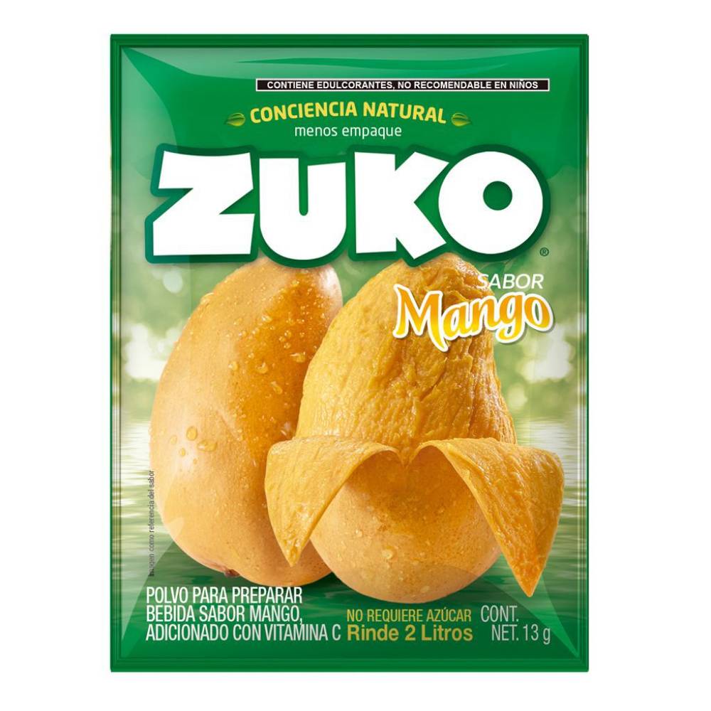 Zuko · Bebida en polvo sabor mango (15 g)