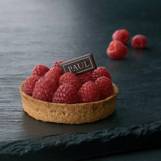 La tartelette aux framboises fraîches