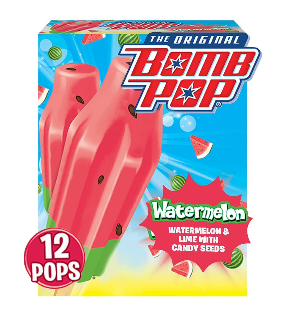 Bomb Pop Watermelon Frozen Confection Pops (21 fl oz)