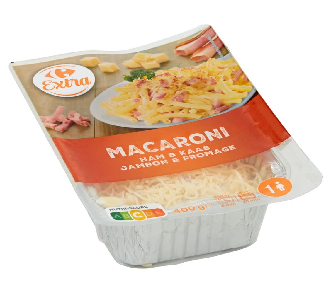 Carrefour Extra Macaroni Jambon & Fromage 400 g